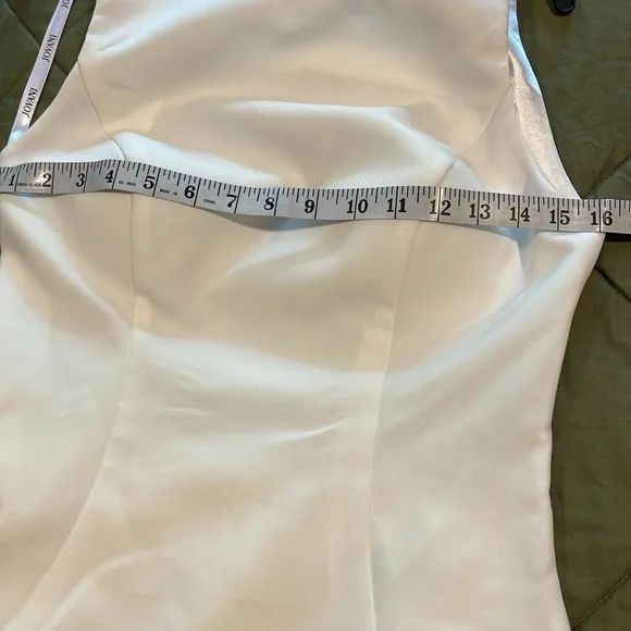 NWT Jovani ivory sleeveless sheath dress # 07819 size 6 - Picture 12 of 14